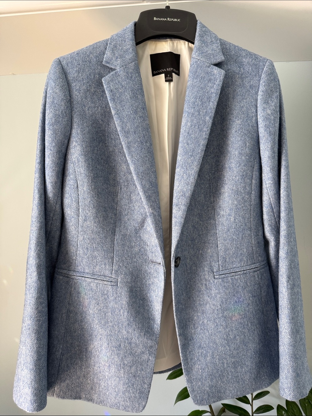 Banana Republic Light Blue Tailored Women's Blazer